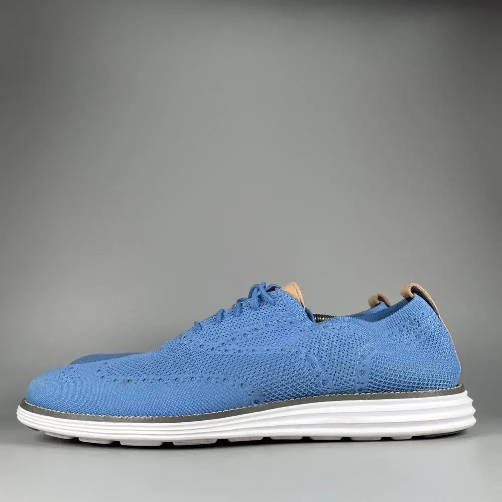 Cole Haan OriginalGrand Men's Size 14 M Blue Knit Casual Dress Sneakers Shoe GUC